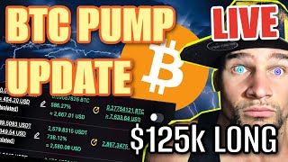 BITCOIN BIRTHDAY STREAM!  BITCOIN PUMP UPDATE!! (Live $125,000.00 LONG TRADE 25k PROFIT)