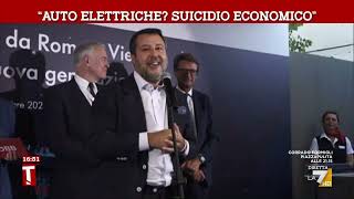 Matteo Salvini: &quot;Auto elettriche? Suicidio economico&quot;