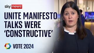 Unite union refuses to back Labour election manifesto | Election 2024