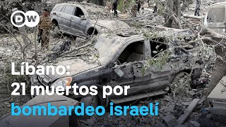 Bombardeo israelí en el norte de Líbano deja 21 muertos