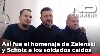 NO COMMENT: El homenaje de Zelenski y Scholz a los soldados caídos en la guerra de Ucrania