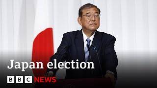 Japan&#39;s ruling party loses its majority in snap election | BBC News