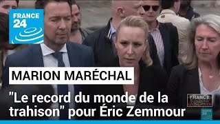 Marion Maréchal exclue de Reconquête par Éric Zemmour • FRANCE 24