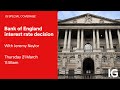 Bank of England interest rate decision LIVE