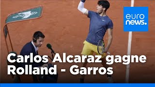 Carlos Alcaraz a remporté la finale de Roland-Garros pour la première fois ce dimanche