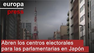 Abren los centros electorales para las parlamentarias en Japón