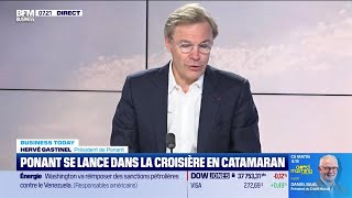 Hervé Gastinel (Ponant) : Lancement de la croisière en Catamaran