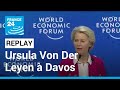 REPLAY - Ursula Von Der Leyen au Forum économique mondial de Davos • FRANCE 24