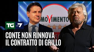 Conte non rinnova il contratto di Grillo