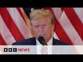 Donald Trump confirms he will appeal against historic conviction I BBC News