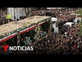 Realizan la procesión funeraria del presidente de Irán | Noticias Telemundo