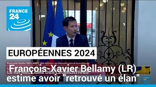 Européennes 2024 : François-Xavier Bellamy (LR) estime avoir &quot;retrouvé un élan&quot; • FRANCE 24