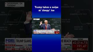 JOE Trump pokes fun at ‘sleepy’ Joe: ‘I find it very hard to sleep’ #shorts