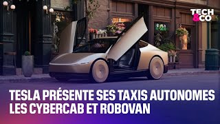 TESLA INC. Tesla présente ses taxis autonomes : les Cybercab et Robovan