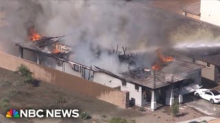 Arizona home in flames after man breaks in to hold baby and mother hostage