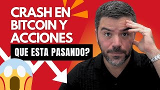 BITCOIN ¡Crash en #Bitcoin y #Acciones! ¿Qué Está Pasando? ¿Se Viene la #Recesión?