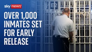 More than 1,000 prisoners set to be released early in England and Wales