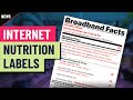 Internet service providers introduce “nutrition labels” for consumers