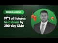 Technical Analysis: 23/11/2023 - WTI oil futures held down by 200-day SMA