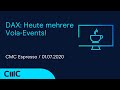 DAX: Heute mehrere Vola-Events! (CMC Espresso 1.7.20)