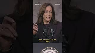 Harris says America&#39;s promise will &#39;always burn bright&#39; as she concedes