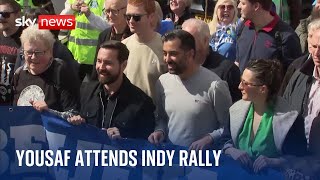 RALLY Scotland: Yousaf attends independence rally after difficult week for SNP