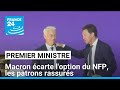 Macron écarte l'option d'un Premier ministre NFP : les patrons rassurés au Medef • FRANCE 24