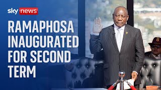South Africa: President Cyril Ramaphosa sworn in for second term