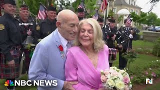 100-year-old WWII veteran returns to Normandy, this time to get married
