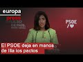 ILLA - El PSOE deja en manos de Illa los pactos y cree que ERC será "determinante"