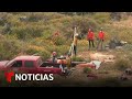 Llegan a Baja California los familiares de los tres surfistas hallados sin vida en un pozo