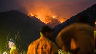 El incendio Line crece exponencialmente y solo han logrado contener un 3% de las llamas