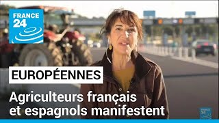 Agriculteurs : manifestation à la frontière franco-espagnole • FRANCE 24