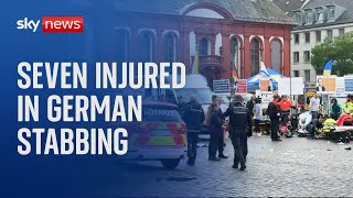 BREAKING: Man shot after several people stabbed in Germany