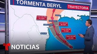 S&U PLC [CBOE] Beryl no cambia su recorrido y se desplaza hacia las costas de Texas | Noticias Telemundo