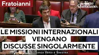 Missioni internazionali, Fratoianni: &quot;Vengano discusse una ad una, non a pacchetto&quot;