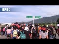 Migrantes en Chiapas denuncian bloqueos y piden intervención del Gobierno para garantizar sus derech