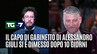 Il capo di gabinetto di Alessandro Giuli si è dimesso dopo 10 giorni