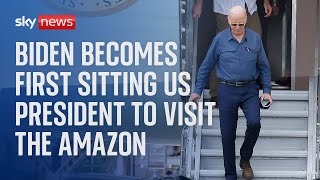 AMAZON.COM INC. Watch live: Biden speaks to media after becoming the first sitting US President to visit the Amazon