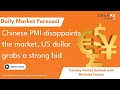 Chinese PMI disappoints the market, US dollar grabs a strong bid