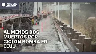 &#39;Ciclón bomba&#39; y río atmosférico azotan el noreste del país: reportan daños y cortes eléctricos