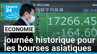 Economie : &quot;C&#39;est une journée historique pour les bourses asiatiques&quot; • FRANCE 24