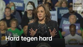 Harris en Trump noemen elkaar &#39;gestoord&#39; in steeds fellere verkiezingsstrijd