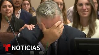S&U PLC [CBOE] Alec Baldwin rompe a llorar cuando escucha a la jueza anular el juicio en su contra