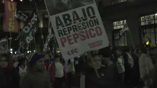 PEPSICO INC. Multitudinaria manifestación en Argentina contra PepsiCo