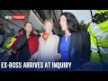 Post Office scandal: Ex-boss Paula Vennells faces media scrum as she arrives at inquiry