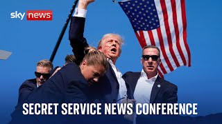 US secret service holds news conference about Donald Trump assassination attempt