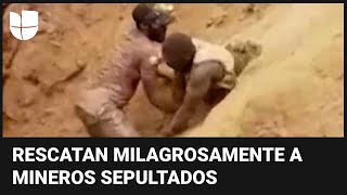 GOLD - USD Cavando a mano: nueve mineros logran salir inesperadamente de una mina de oro colapsada