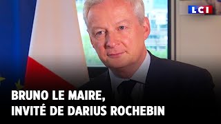 MAIRE Bruno Le Maire, invité de Darius Rochebin : &quot;Nous n&#39;augmenterons pas les impôts jusqu&#39;en 2027&quot;
