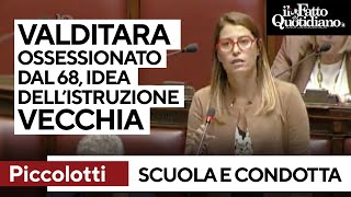 Piccolotti vs Valditara: &quot;Ossessionato dal &#39;68, la sua idea di scuola ci riporta al secolo scorso&quot;